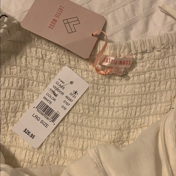 Pacsun White tie crop top - Picture 3 of 6